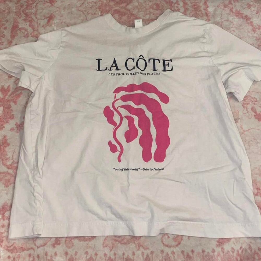 H&M la cote white cotton t-shirt